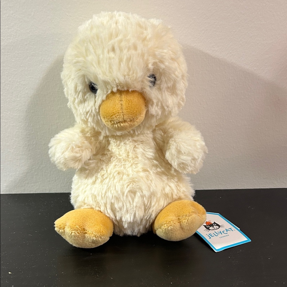 Jellycat Fluffy Cream and Yellow Bird Toy
